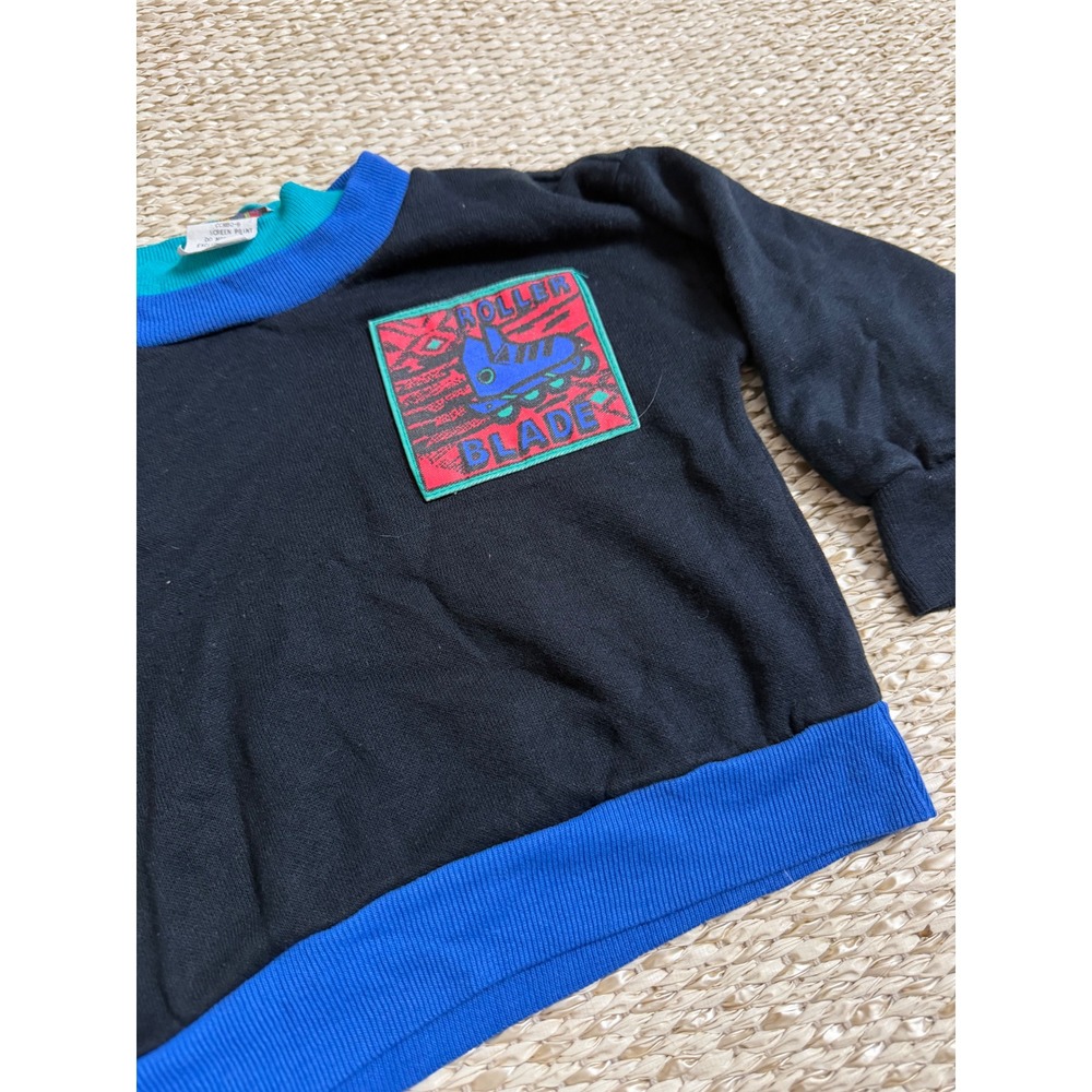 Vintage McKids Roller Blade Sweatshirt Kids Size 4 USA 90s skater surf skate